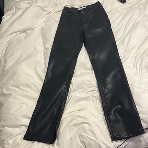 Zara pleather pants size 4